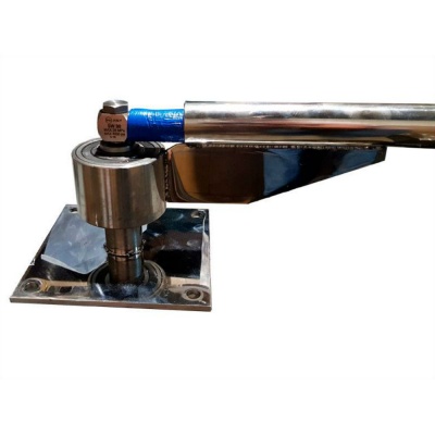Потолочная поворотная консоль c наклоном (труба) для автомоек, 1.7 м, нерж. сталь